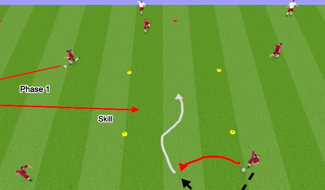 Football/Soccer Session Plan Drill (Colour): passing warm up