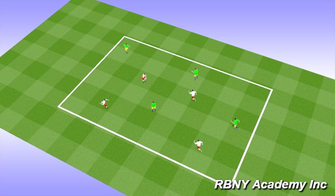 Football/Soccer Session Plan Drill (Colour): Ball Mastery