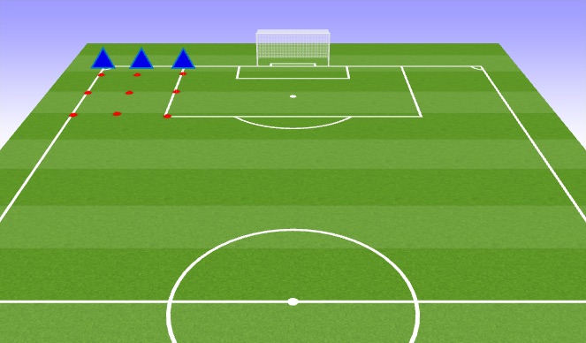 Football/Soccer Session Plan Drill (Colour): Dynamic Warm-up