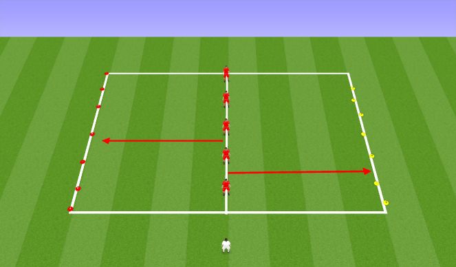 Fútbol Ejercicio del Plan de Sesiones (Color): Warm up