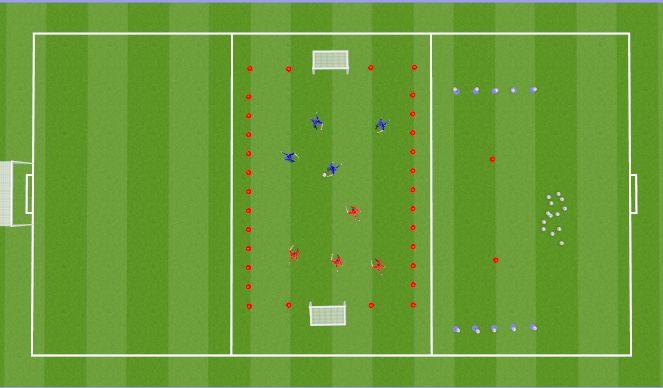 Football/Soccer Session Plan Drill (Colour): HIT THE BALL