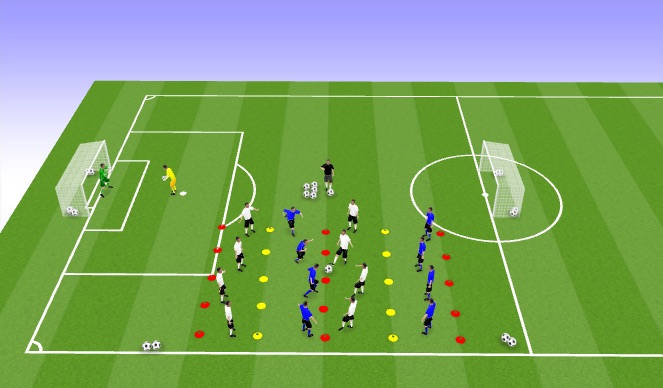 Football/Soccer Session Plan Drill (Colour): Warm-ups