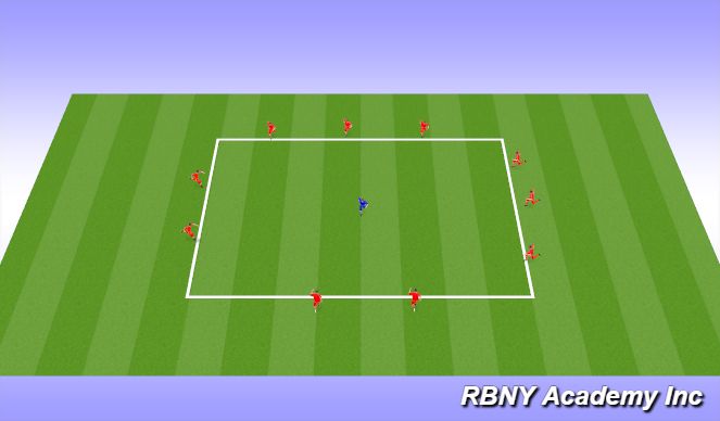 Football/Soccer Session Plan Drill (Colour): Main Activity
