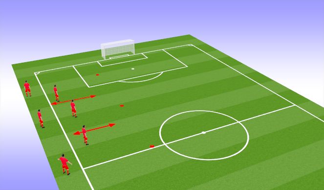 Football/Soccer Session Plan Drill (Colour): Warm-up w/ KV