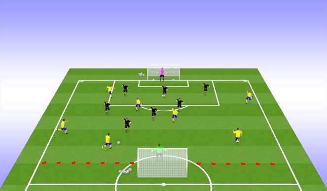 Fútbol Ejercicio del Plan de Sesiones (Color): SSG