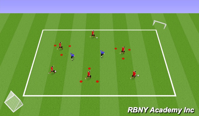 Football/Soccer Session Plan Drill (Colour): Technical Reps