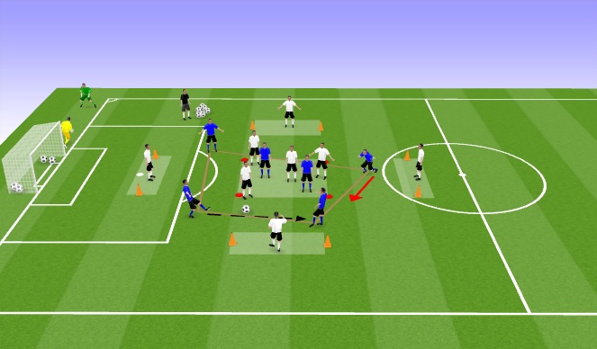 Football/Soccer Session Plan Drill (Colour): TR2