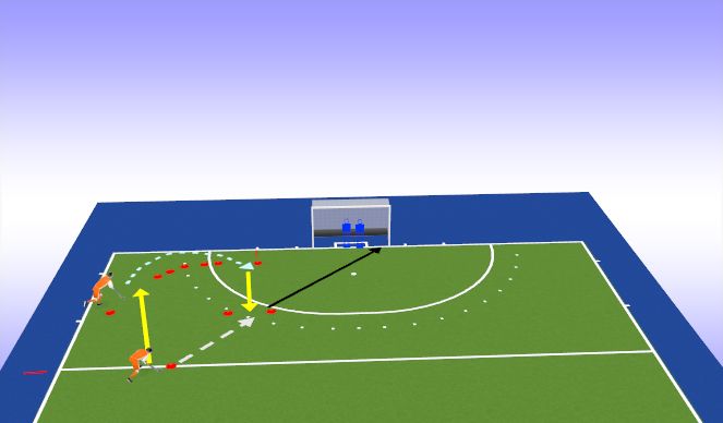Hockey Session Plan Drill (Colour): Screen 1