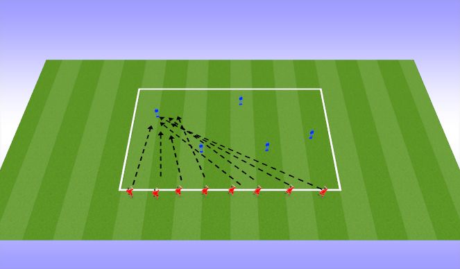 Football/Soccer Session Plan Drill (Colour): Passing Option 1