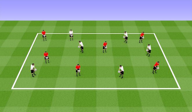 Football/Soccer Session Plan Drill (Colour): Activity 1