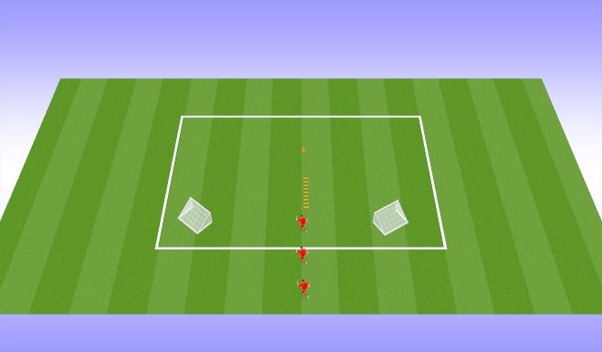Football/Soccer Session Plan Drill (Colour): Turn with ladder 
