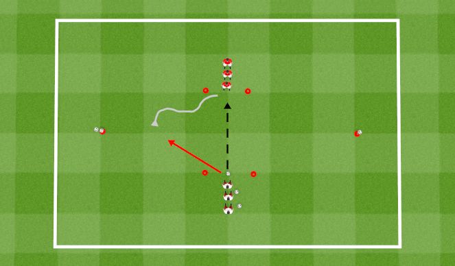 Football/Soccer Session Plan Drill (Colour): 1v1 COD
