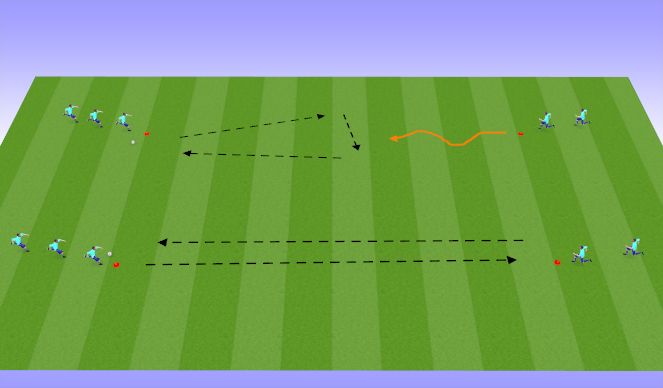 Football/Soccer Session Plan Drill (Colour): Ball 