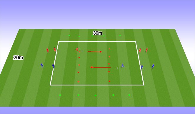 Football/Soccer Session Plan Drill (Colour): Technical