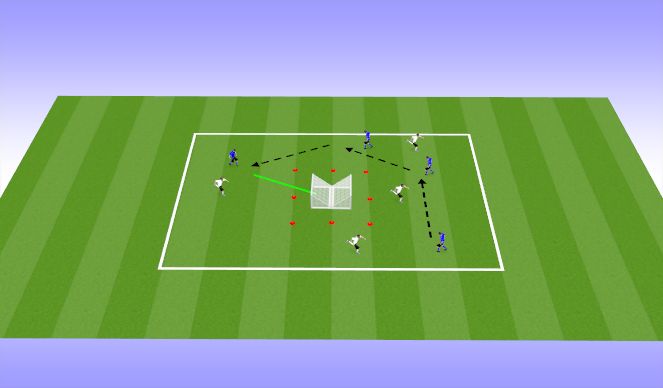 Football/Soccer Session Plan Drill (Colour): Mini Game