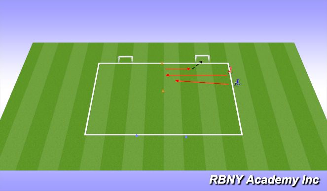 Football/Soccer Session Plan Drill (Colour): Main Activity
