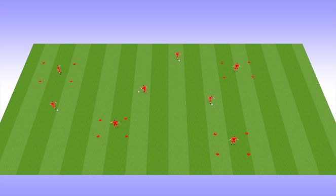 Football/Soccer Session Plan Drill (Colour): Passing option 9