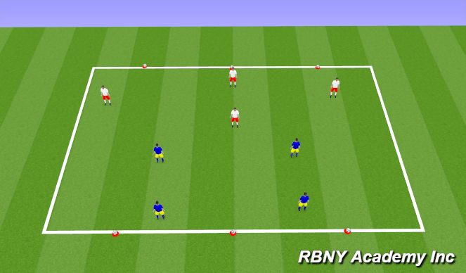 Football/Soccer Session Plan Drill (Colour): Coconuts