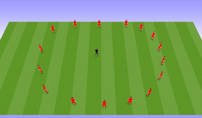 Football/Soccer Session Plan Drill (Colour): Dynamic Stretch