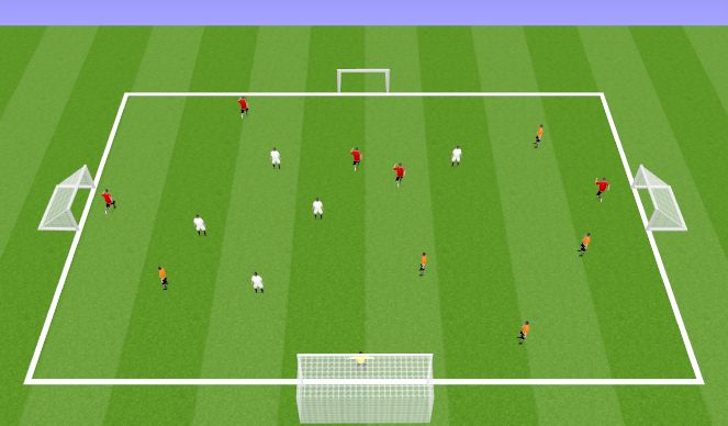 Football/Soccer Session Plan Drill (Colour): Possession