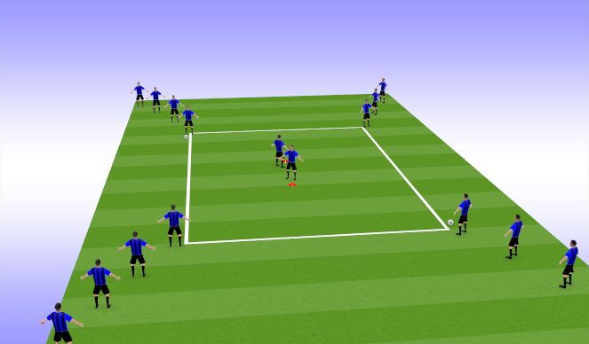 Football/Soccer Session Plan Drill (Colour): Possession
