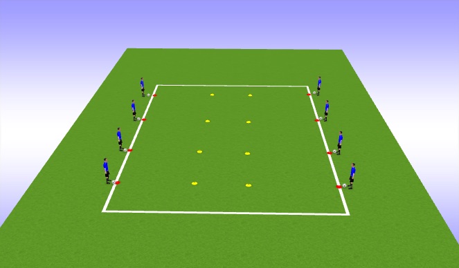 Football/Soccer Session Plan Drill (Colour): Zookeeper's Coming!
