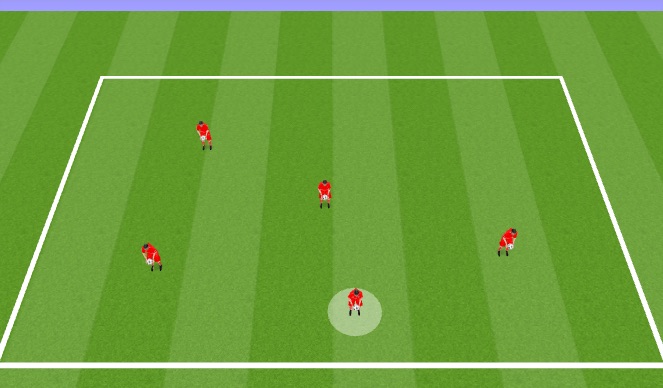 Football/Soccer Session Plan Drill (Colour): Arrival acti