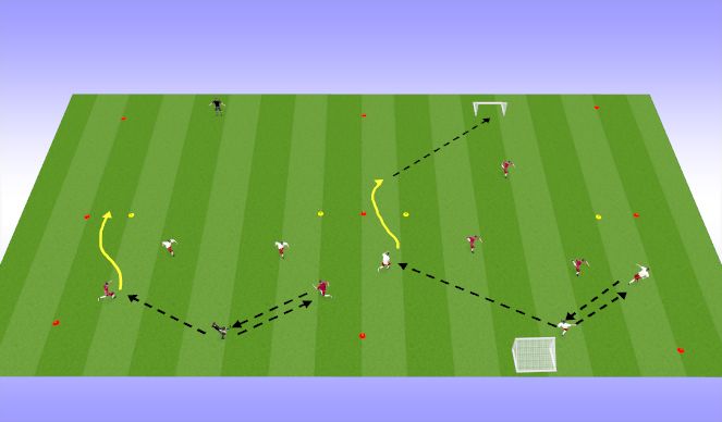 Football/Soccer Session Plan Drill (Colour): STP