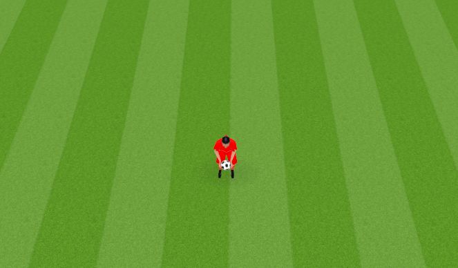 Football/Soccer Session Plan Drill (Colour): Juggling Variation