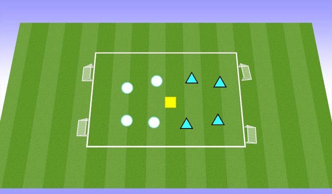 Football/Soccer Session Plan Drill (Colour): Training Game