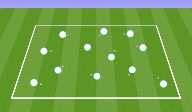 Football/Soccer Session Plan Drill (Colour): Individual Footskills
