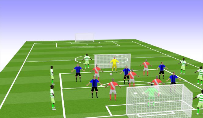 Football/Soccer Session Plan Drill (Colour): Set Up