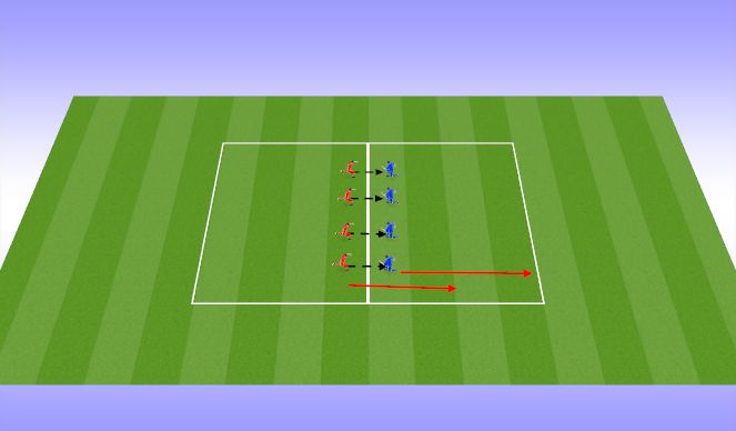 Football/Soccer Session Plan Drill (Colour): Warm Up
