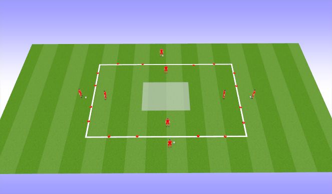 Football/Soccer Session Plan Drill (Colour): Mirrors