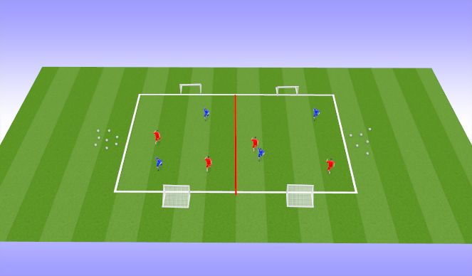 Football/Soccer Session Plan Drill (Colour): SSG