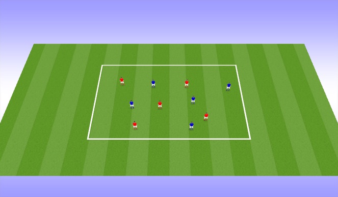 Football/Soccer Session Plan Drill (Colour): Warm up