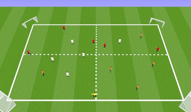 Football/Soccer Session Plan Drill (Colour): Possession