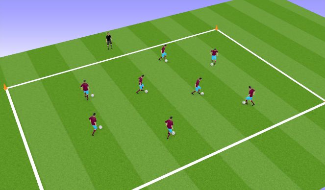 Football/Soccer Session Plan Drill (Colour): 1. Kaos upphiting