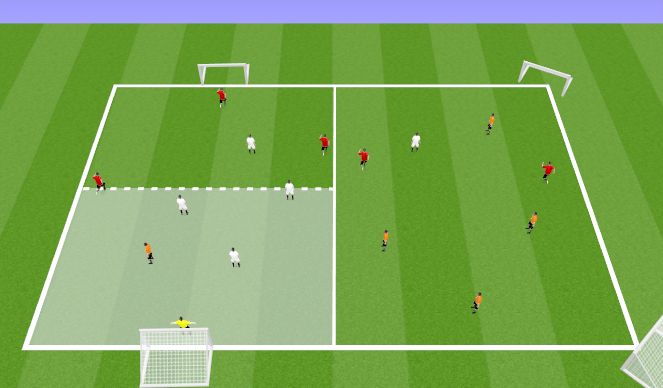 Football/Soccer Session Plan Drill (Colour): Possession