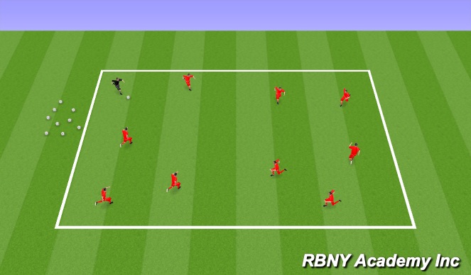 Football/Soccer Session Plan Drill (Colour): Dora Dora