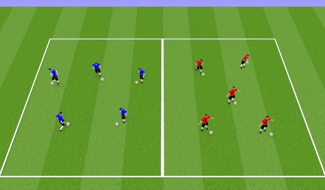 Football/Soccer Session Plan Drill (Colour): Ball Manipulation