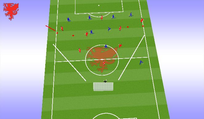 Football/Soccer Session Plan Drill (Colour): Overview