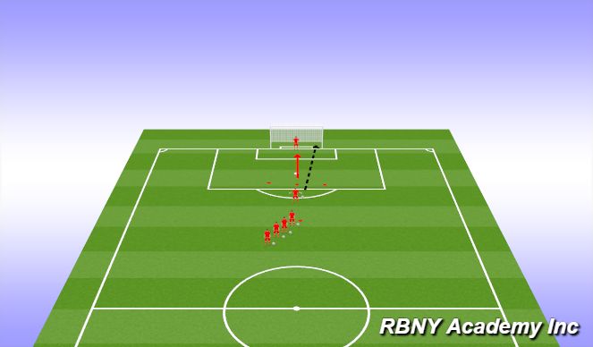 Football/Soccer Session Plan Drill (Colour): Lightning Soccer Warmup