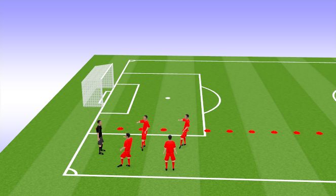 Football/Soccer Session Plan Drill (Colour): Review/Warmup