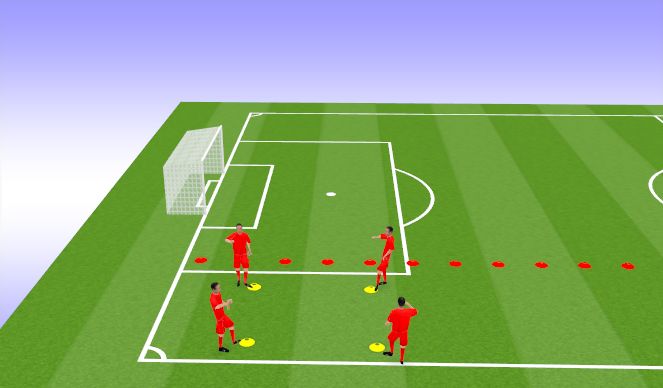 Football/Soccer Session Plan Drill (Colour): Phase 1