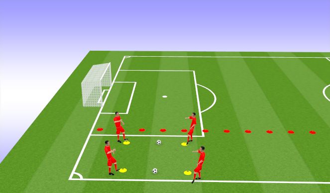 Football/Soccer Session Plan Drill (Colour): Phase 2