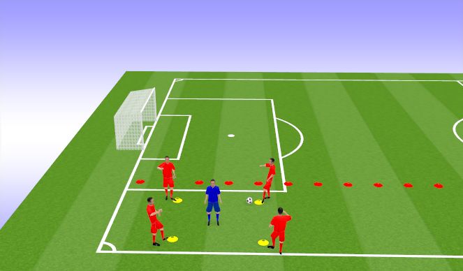 Football/Soccer Session Plan Drill (Colour): Phase 3