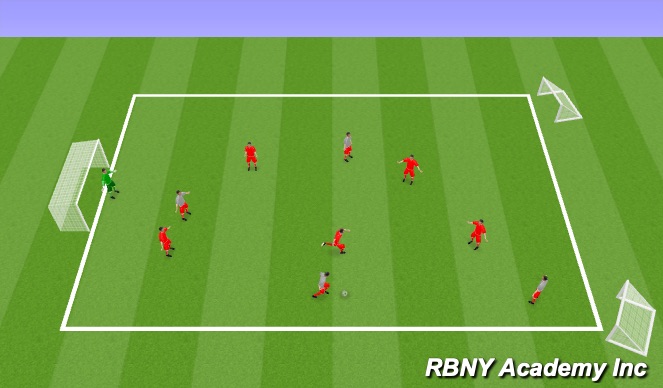 Football/Soccer Session Plan Drill (Colour): Small Sided Game