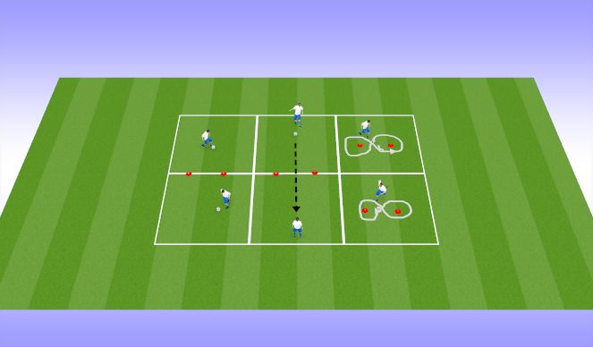 Football/Soccer Session Plan Drill (Colour): Technical Repetition