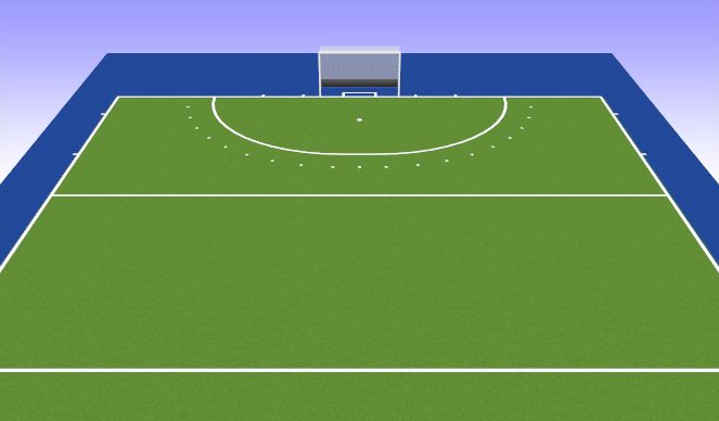 Hockey Session Plan Drill (Colour): Warm up